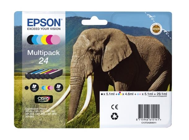 Blekk EPSON T2428 C13T24284011 Multi (6) Claria Photo HD-blekk 